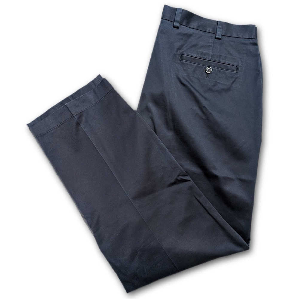 Brooks Brothers Lightweight Advantage Chino Mens 38x30 Navy Blue Clark 100010090
